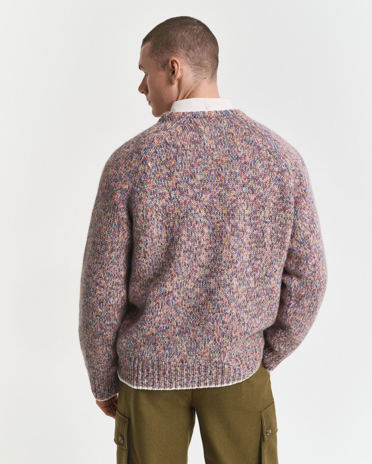 Multicolored Crew Neck Sweater