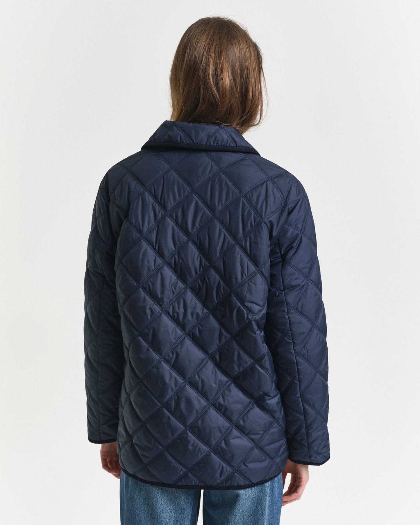 Quilted Corduroy Trim Jacket