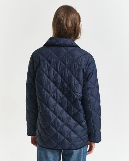 Quilted Corduroy Trim Jacket