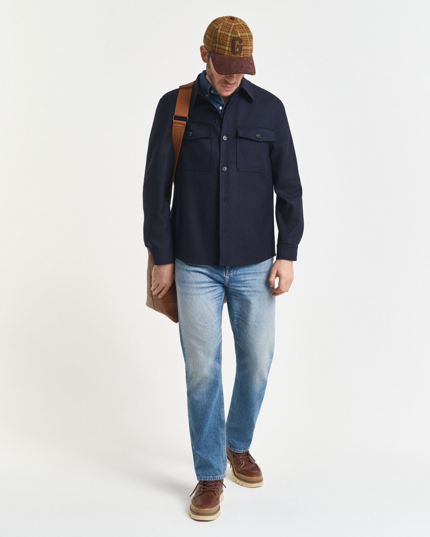 Regular Fit Wool Blend Overshirt