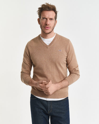 Classic Cotton V-Neck Sweater