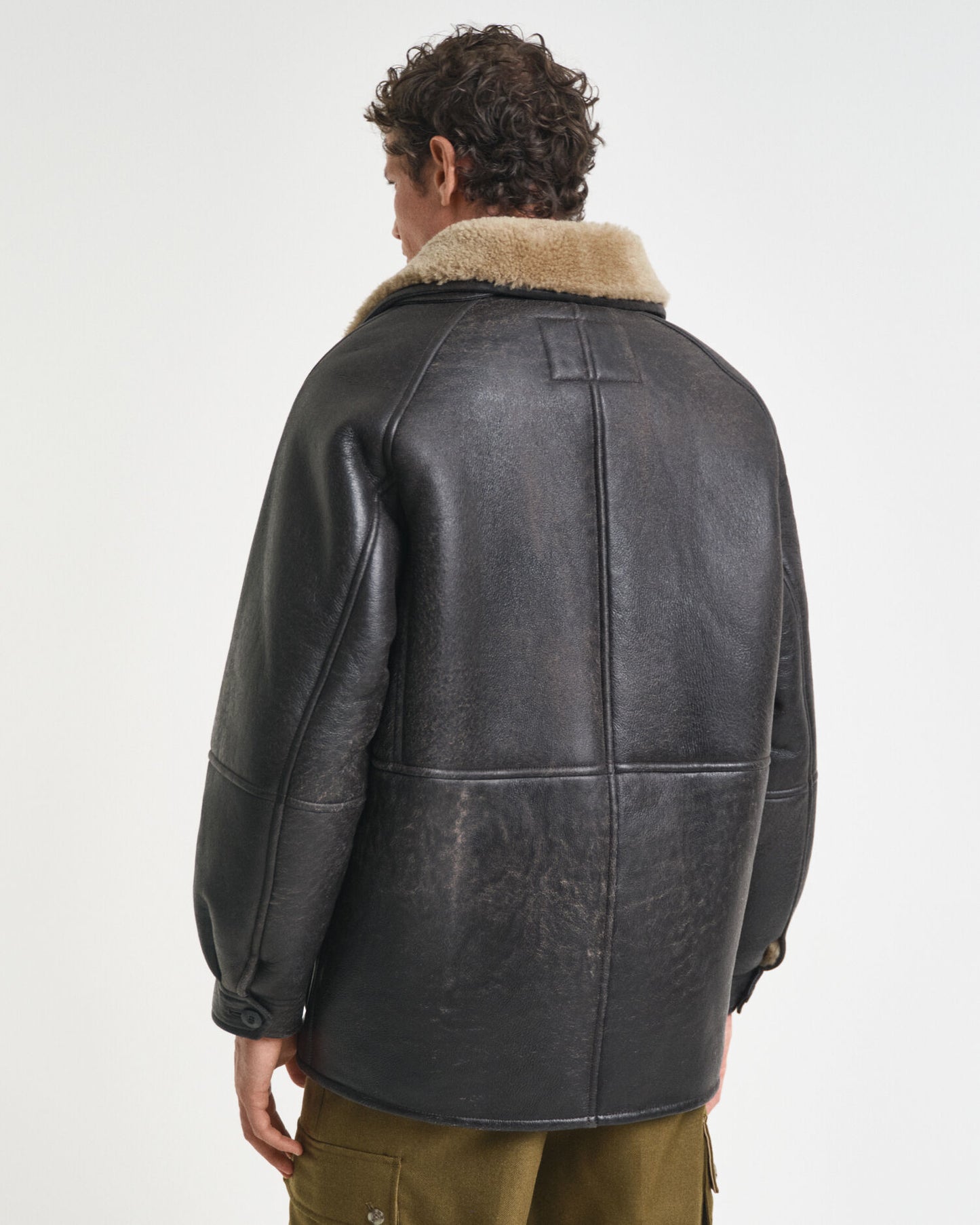Worn-In Leather Shearling Jacket