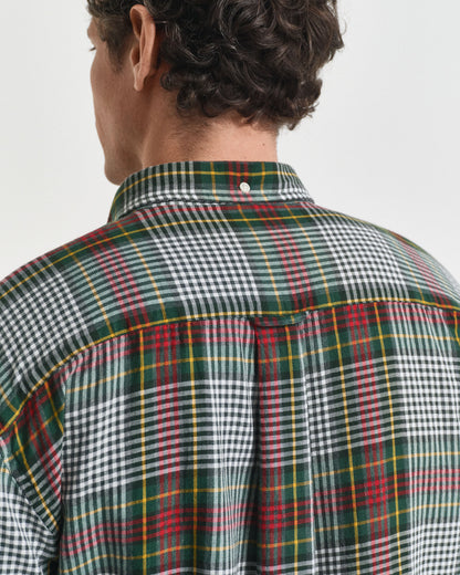 Relaxed Fit Lightweight Checked Twill Shirt