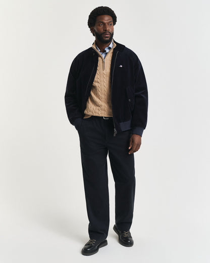 Cotton Cable Knit Half-Zip Sweater