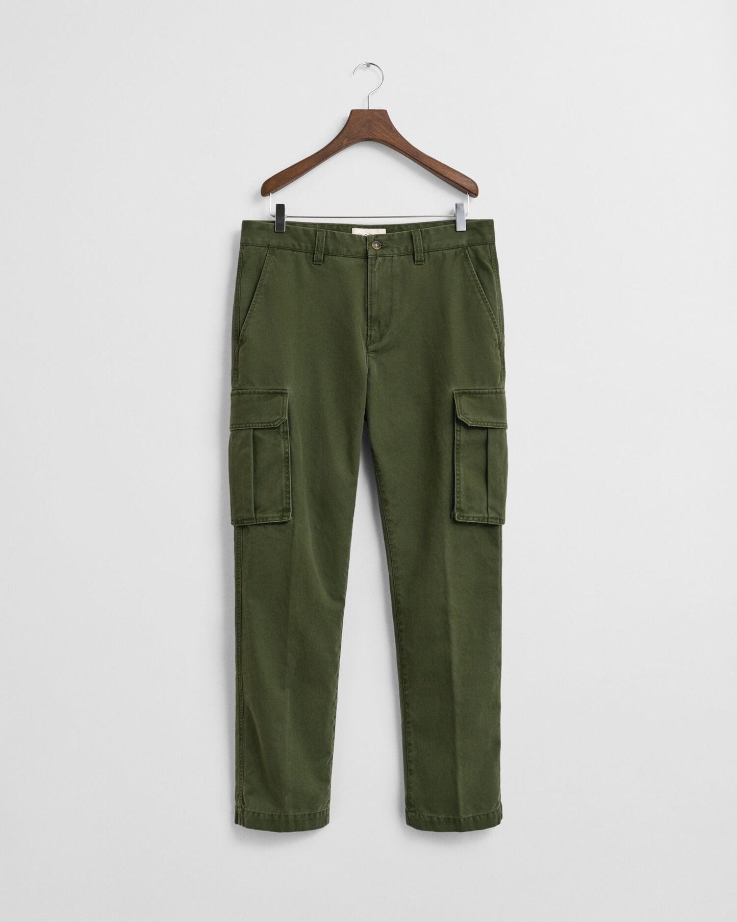 Regular Fit Cotton Twill Cargo Pants