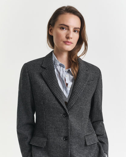 Regular Fit Wool Houndstooth Blazer