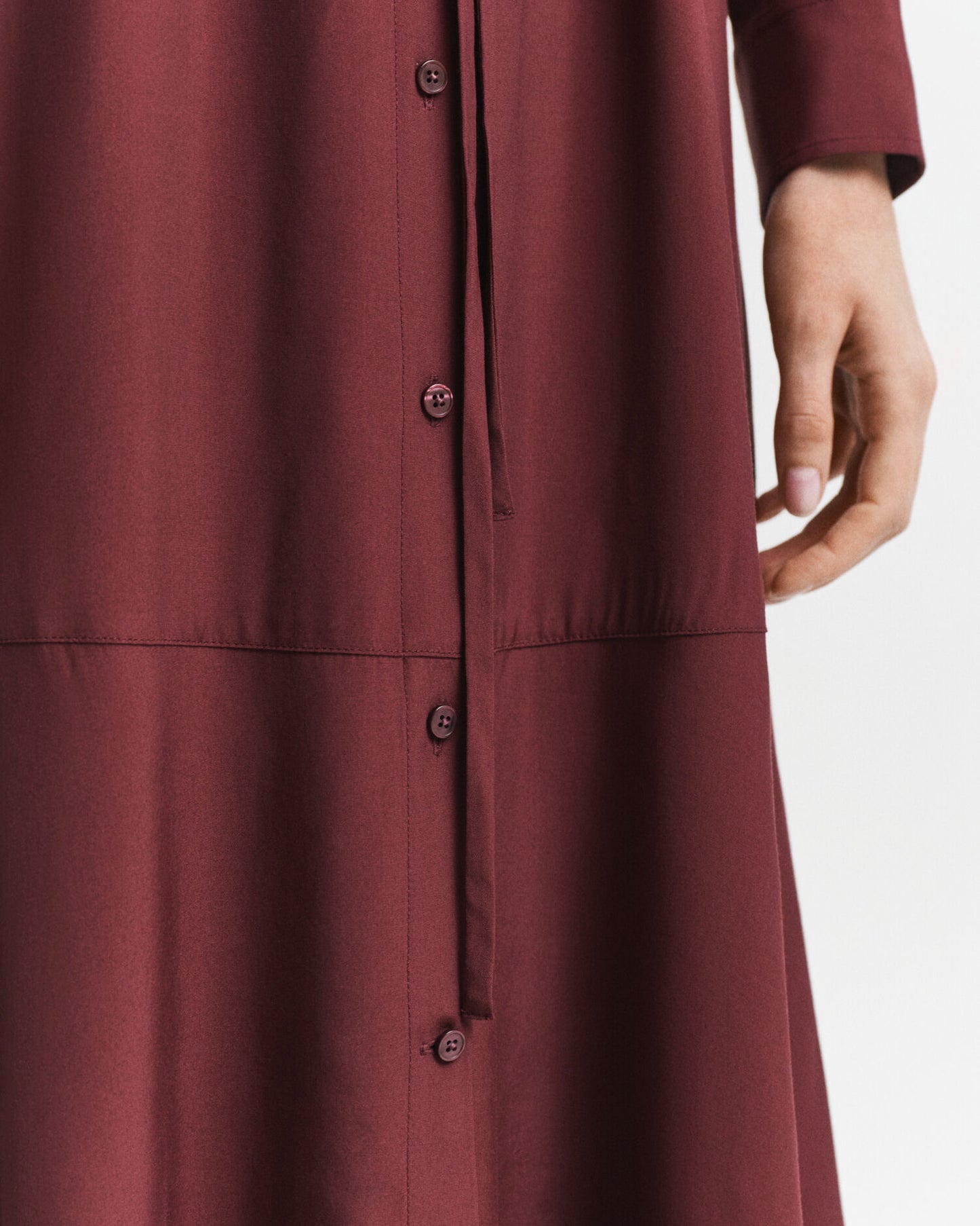 Midi Viscose Shirt Dress
