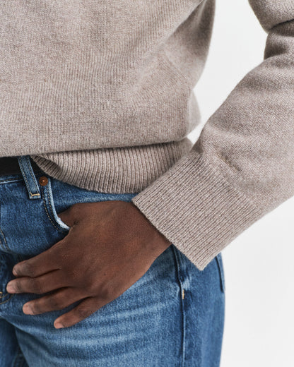 Knitted Wool Cashmere Blend Rugger