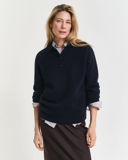 Knitted Wool Cashmere Blend Rugger
