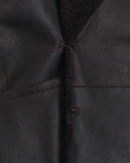 Reversible Shearling Peacoat