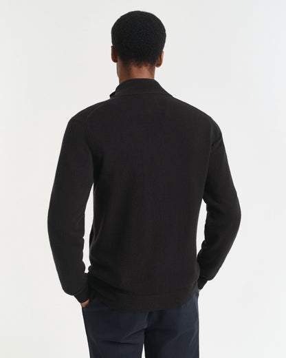 Superfine Lambswool Zip Cardigan