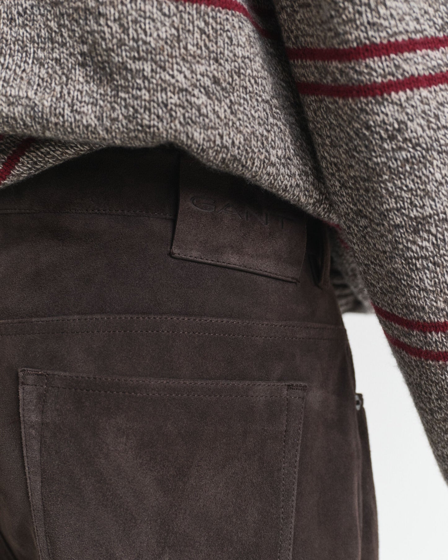 Suede Straight Fit Jeans