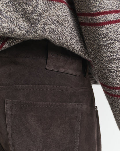 Suede Straight Fit Jeans