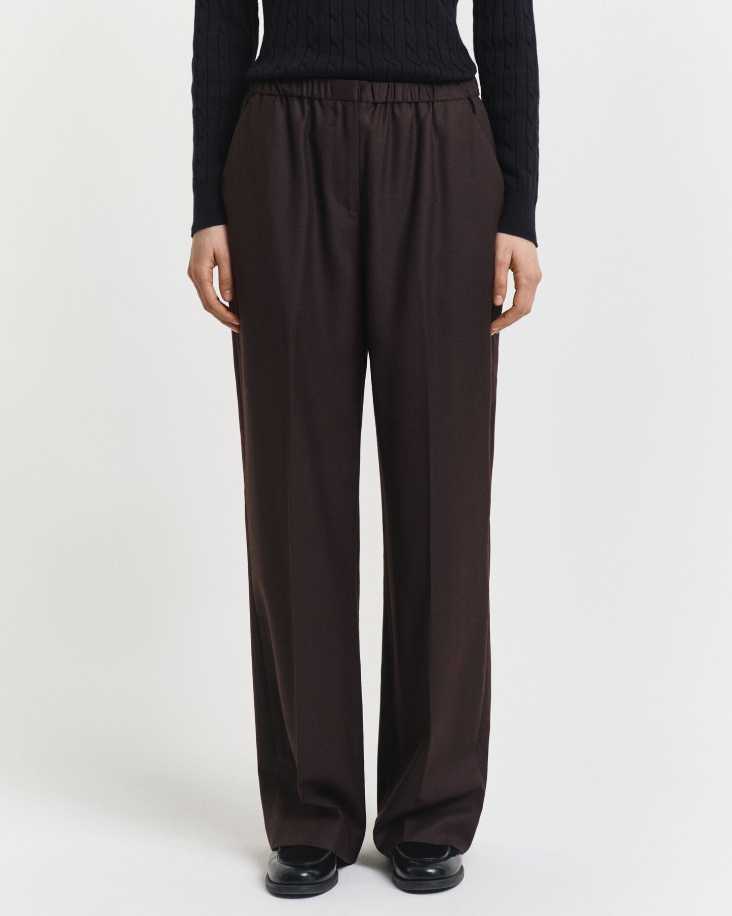 Wool Blend Pull-On Pants