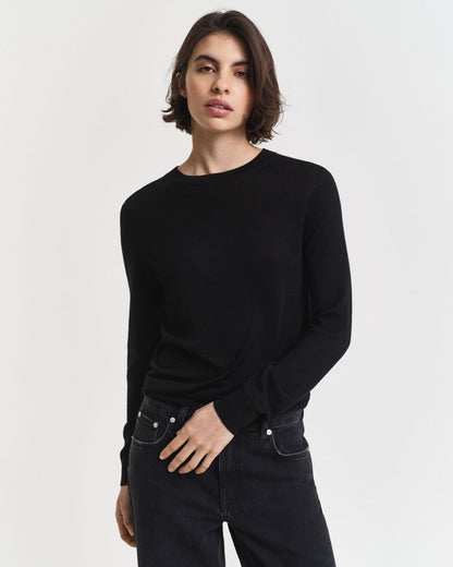 Extra Fine Merino Wool Crew Neck Sweater