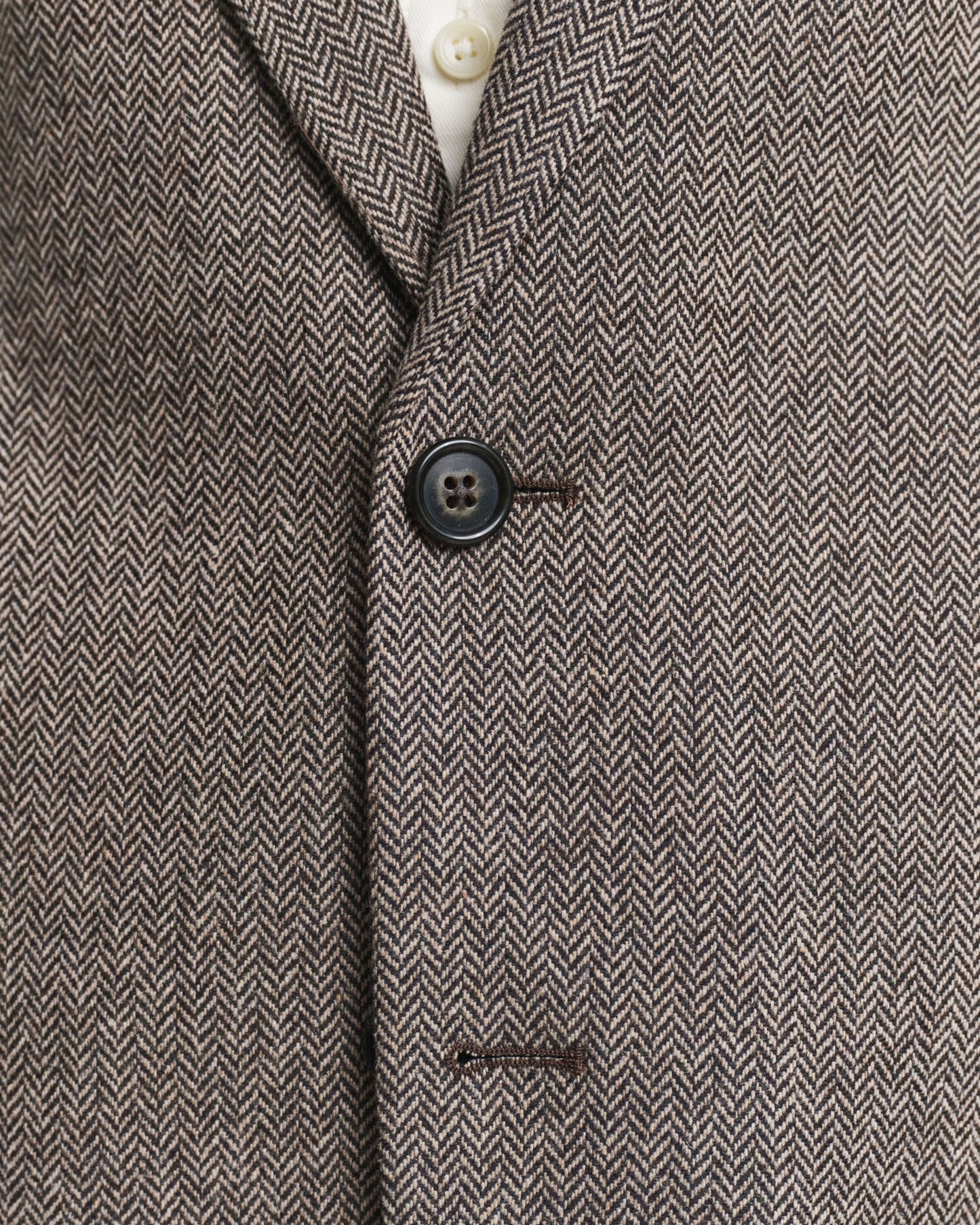 Slim Fit Flannel Herringbone Suit Jacket
