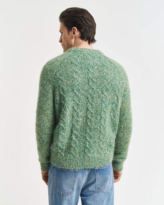 Cable Knit Crew Neck Sweater