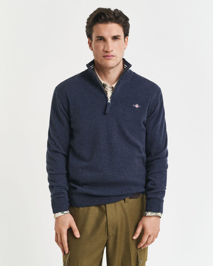 Superfine Lambswool Half-Zip Sweater