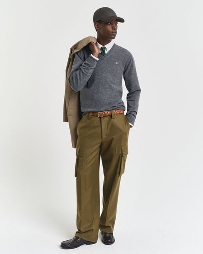 Superfine Lambswool V-Neck Sweater