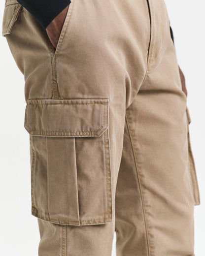 Regular Fit Cotton Twill Cargo Pants