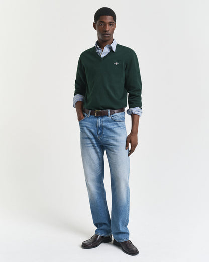 Classic Cotton V-Neck Sweater