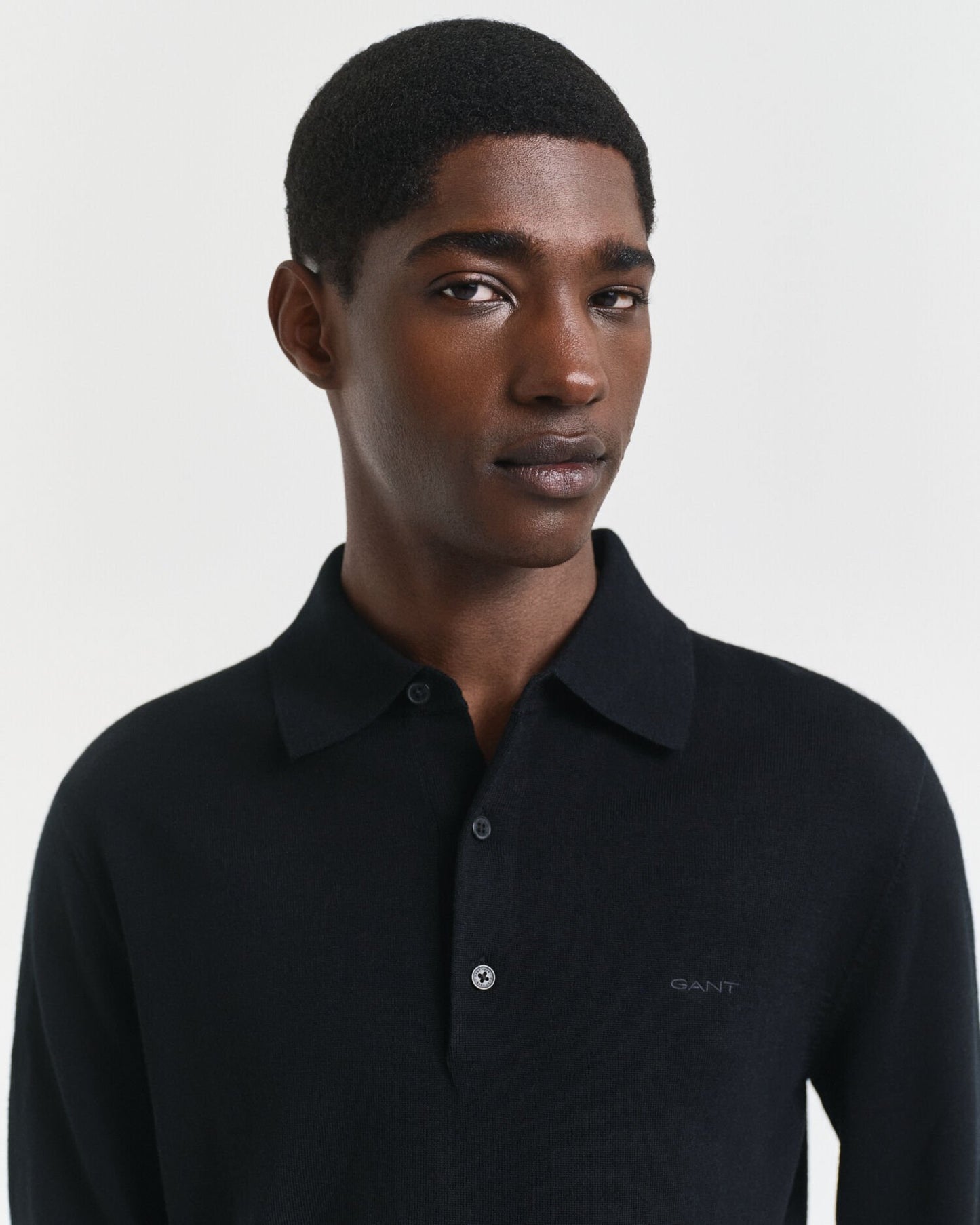 Extra Fine Merino Wool Polo Sweater