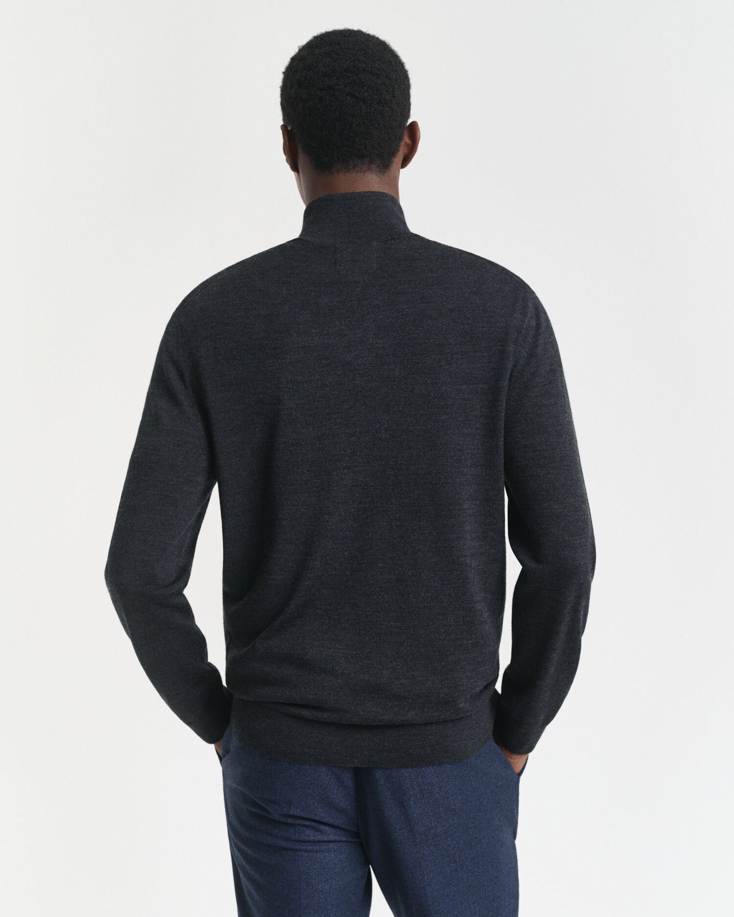 Extra Fine Merino Wool Half-Zip Sweater