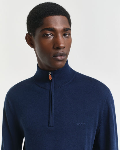 Extra Fine Merino Wool Half-Zip Sweater