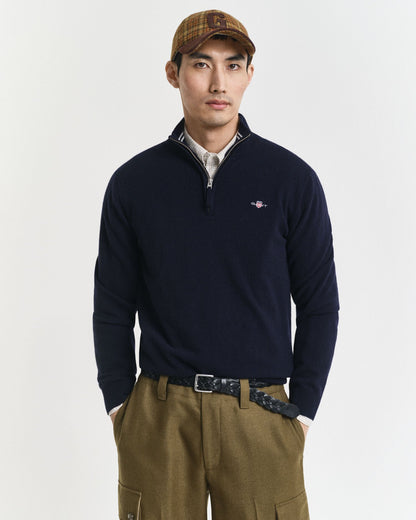 Superfine Lambswool Half-Zip Sweater