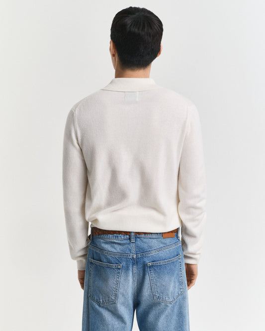 Superfine Lambswool Polo Sweater