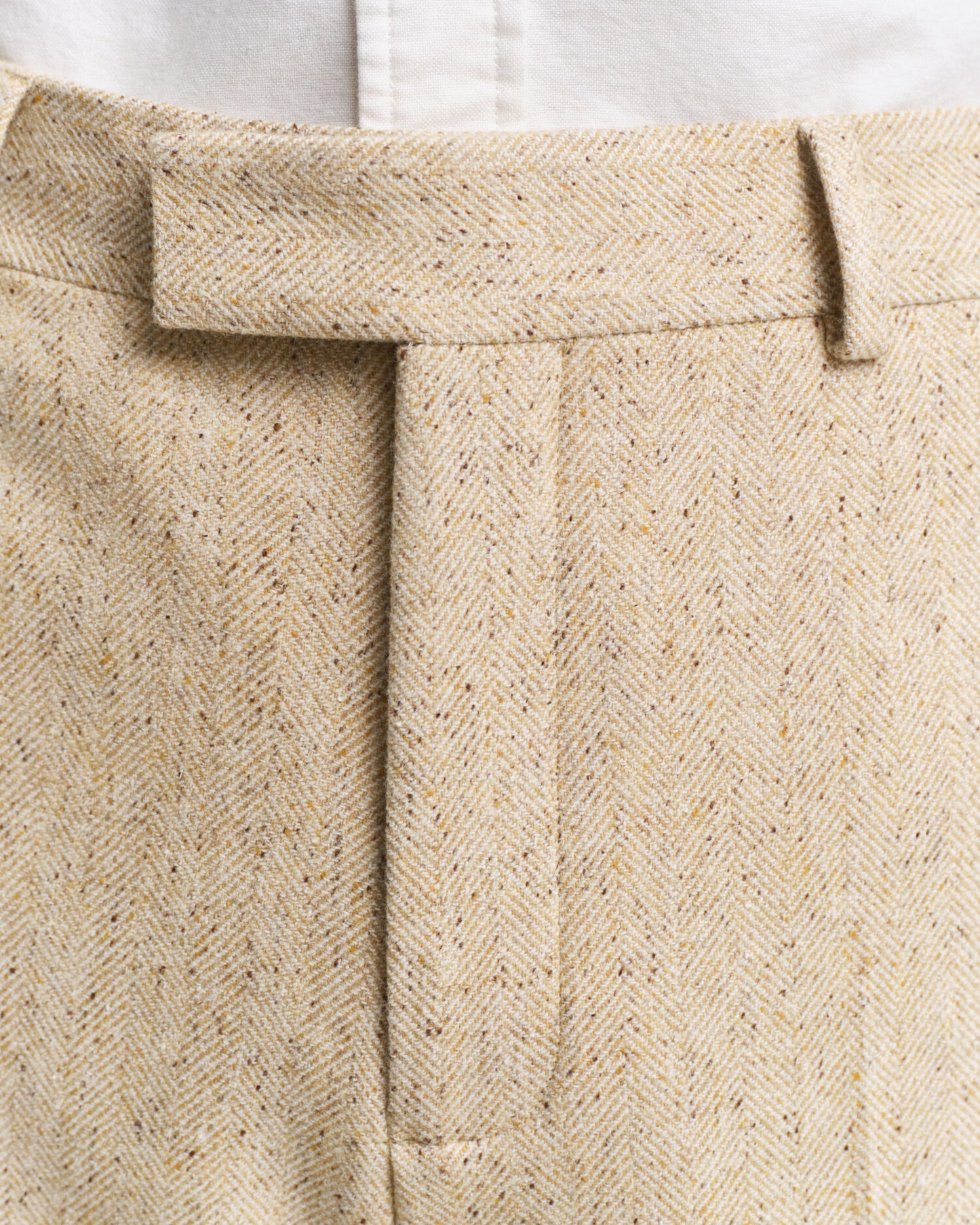 Relaxed Fit Nepps Herringbone Suit Pants