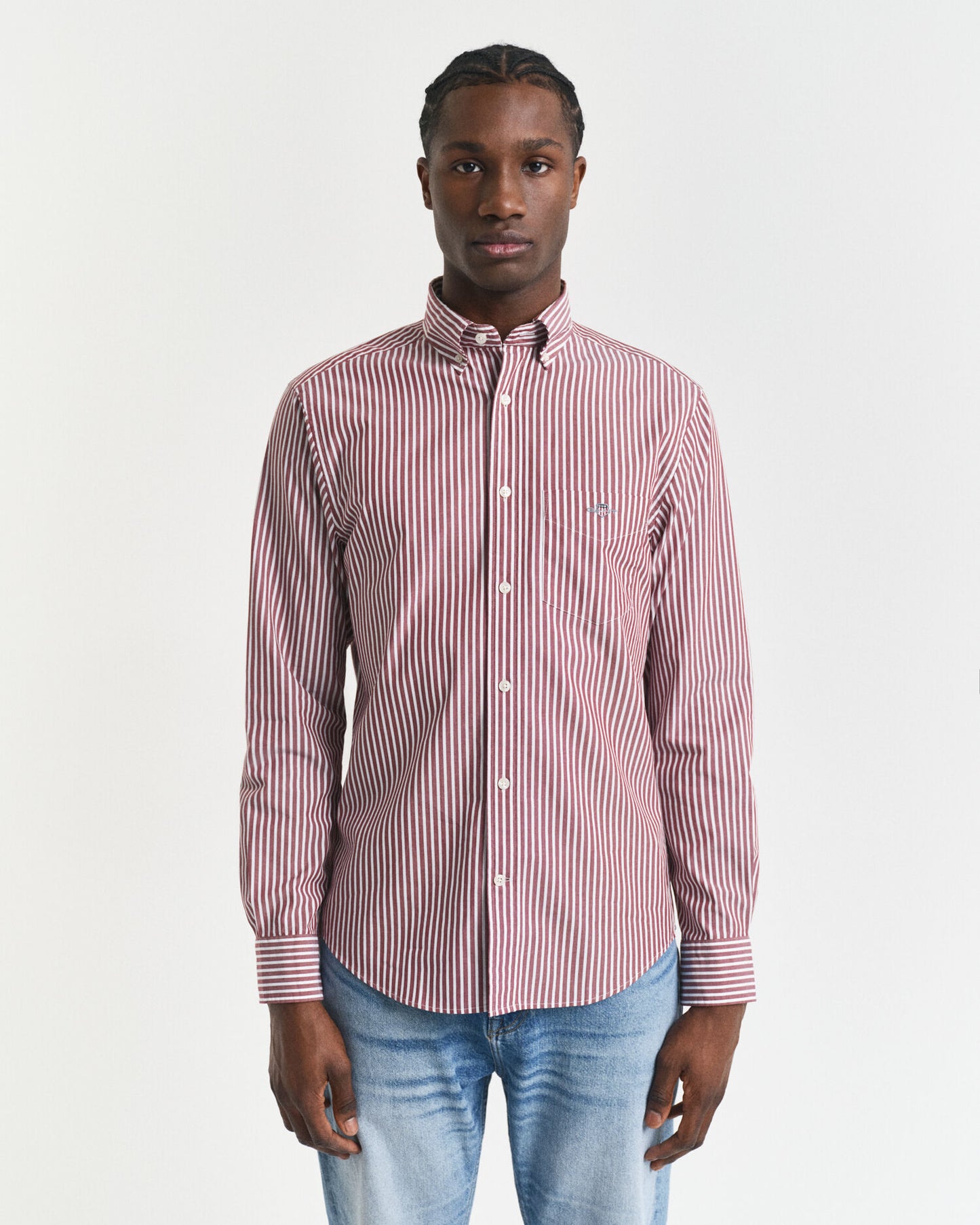 Regular Fit Striped Poplin Shirt