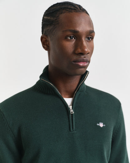 Casual Cotton Half-Zip Sweater