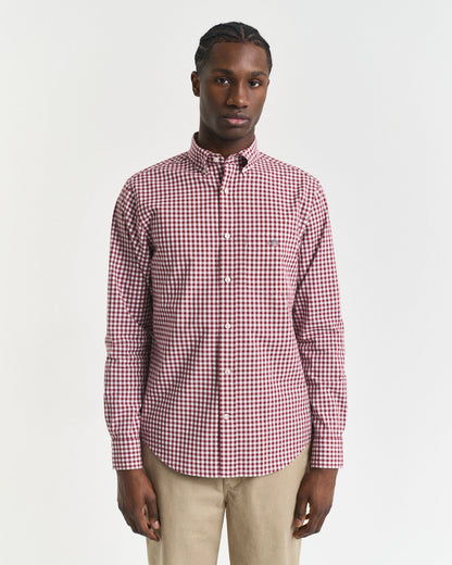Regular Fit Classic Gingham Poplin Shirt