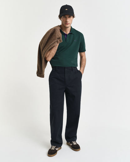 Contrast Piqué Polo Shirt