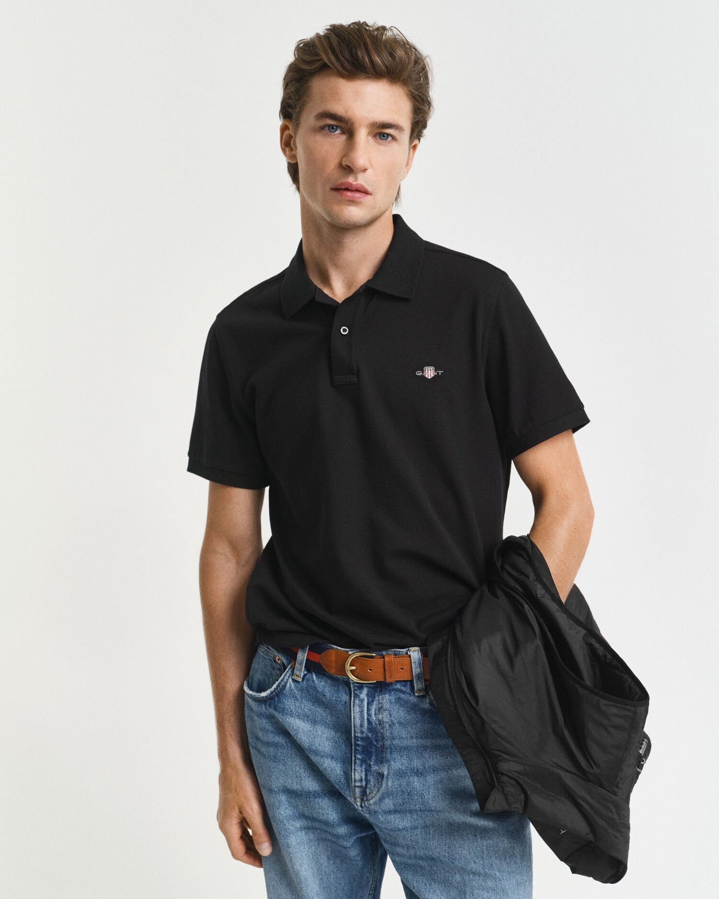 Regular Fit Shield Piqué Polo Shirt