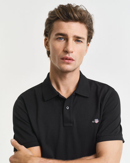 Regular Fit Shield Piqué Polo Shirt